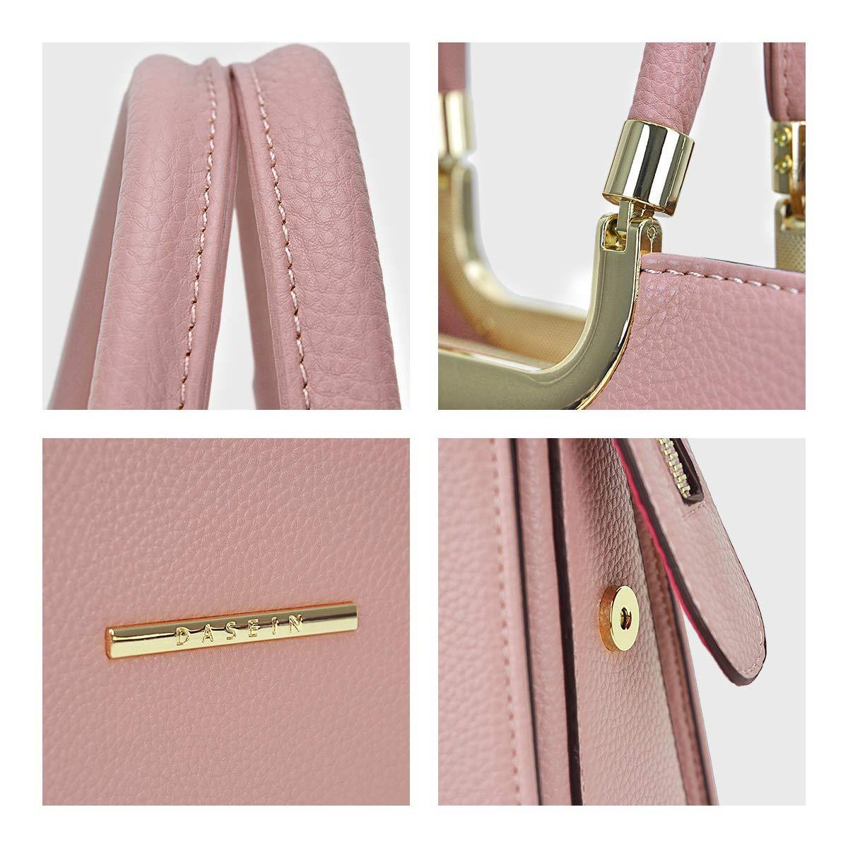 Pebble Texture Handbag with Matching Wristlet - Dasein Bags