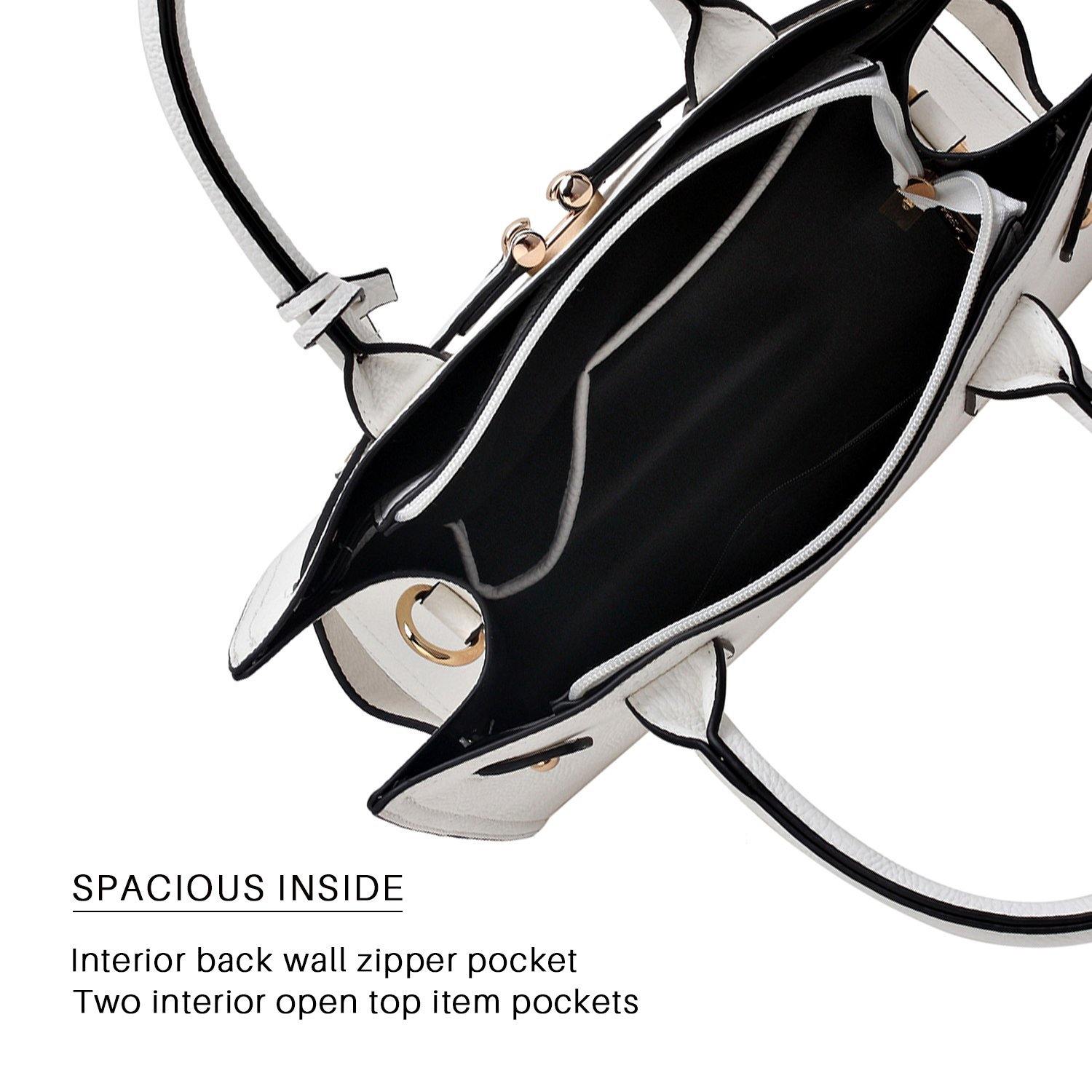 Women Satchel Purses Handbags Belted Top-handle Work Tote Shoulder l Dasein - Dasein Bags