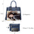 Tassel Weave Two Tone PU Leather Handbag with Matching Wallet l Dasein - Dasein Bags