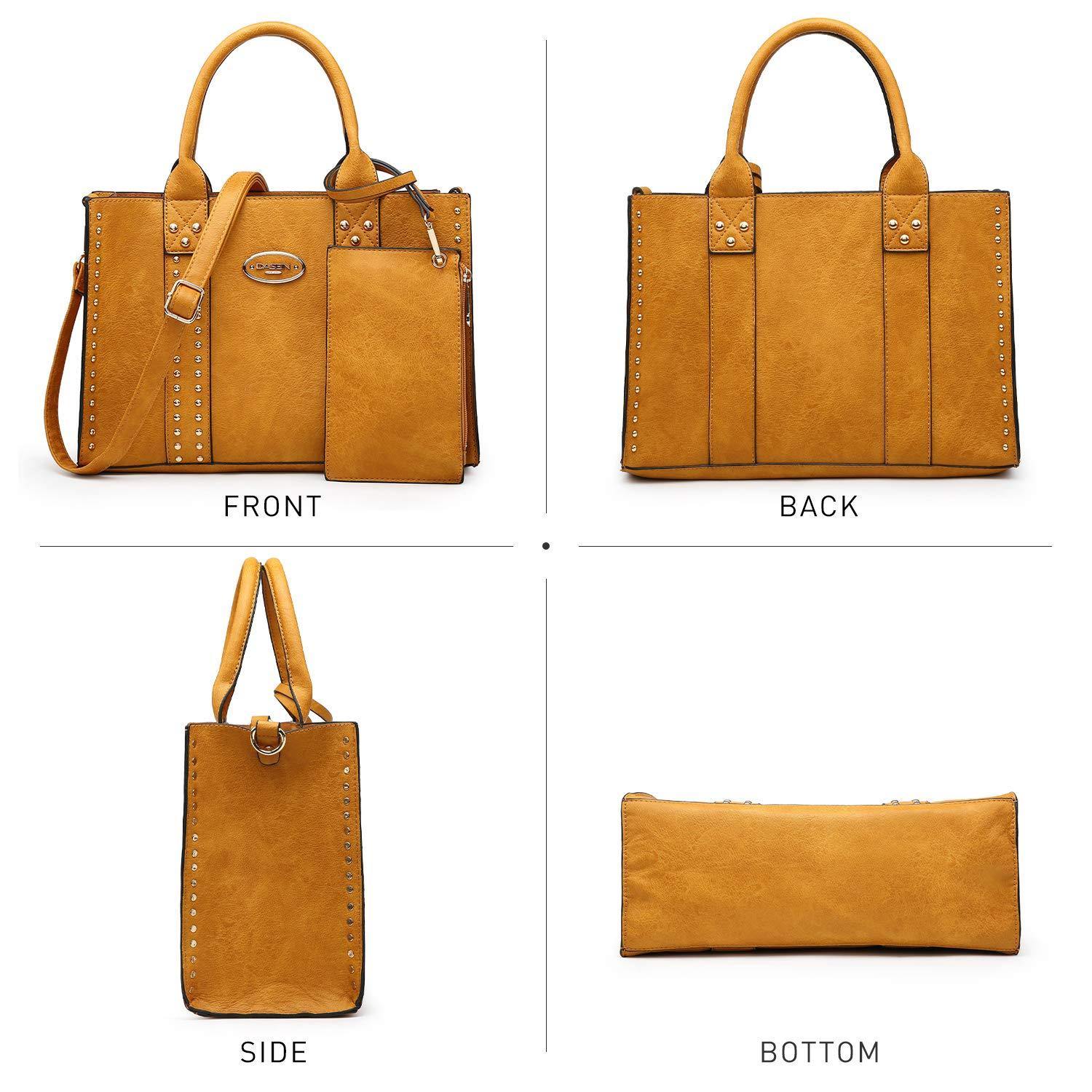 Studded 3-in-1 Top Handle Tote Handbag l Dasein - Dasein Bags