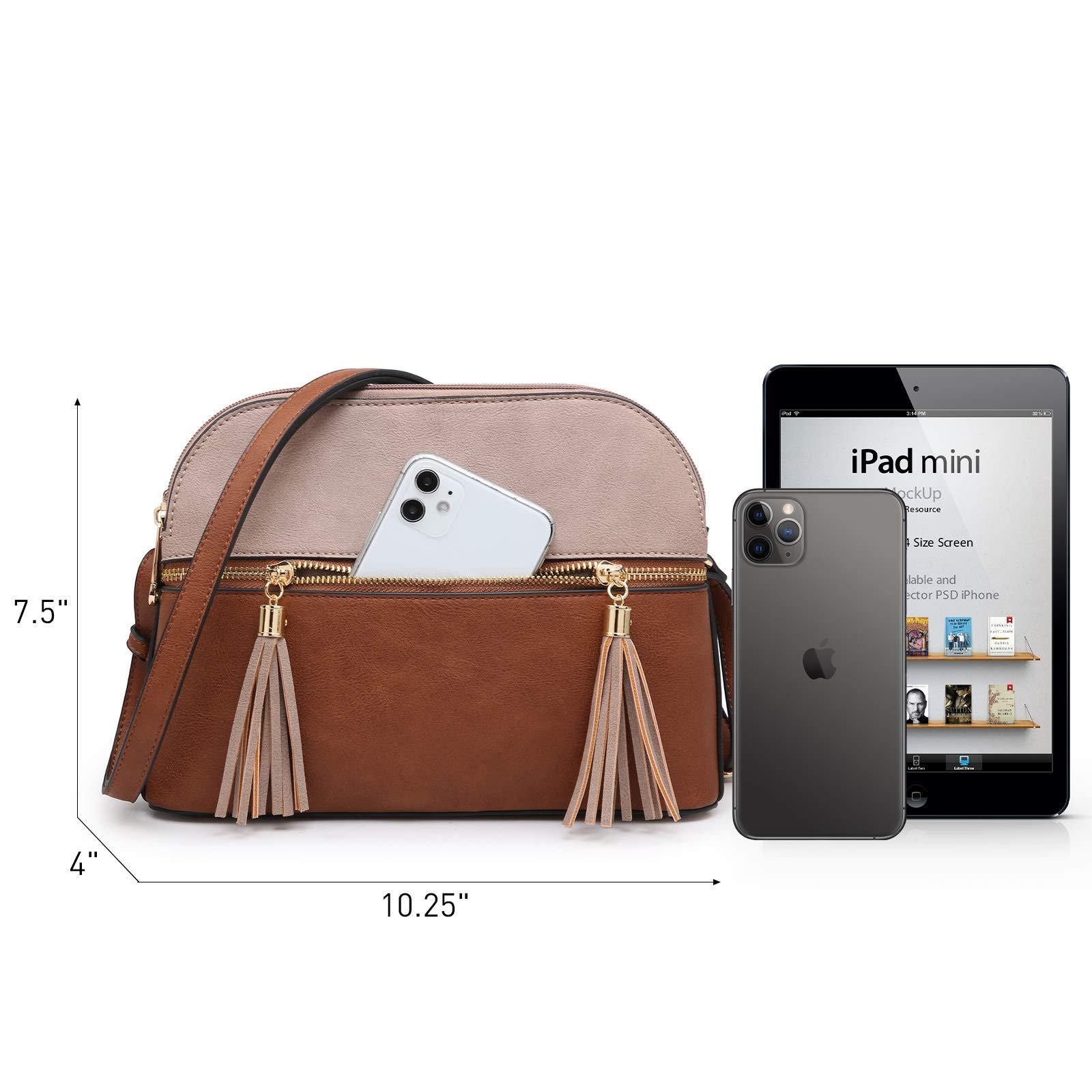 Two-Tone Tassel Crossbody Bag - Dasein Bags