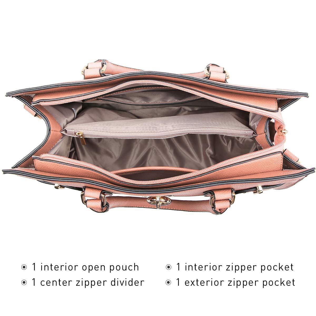 Classic Padlock Handbag with Matching Wallet - Dasein Bags