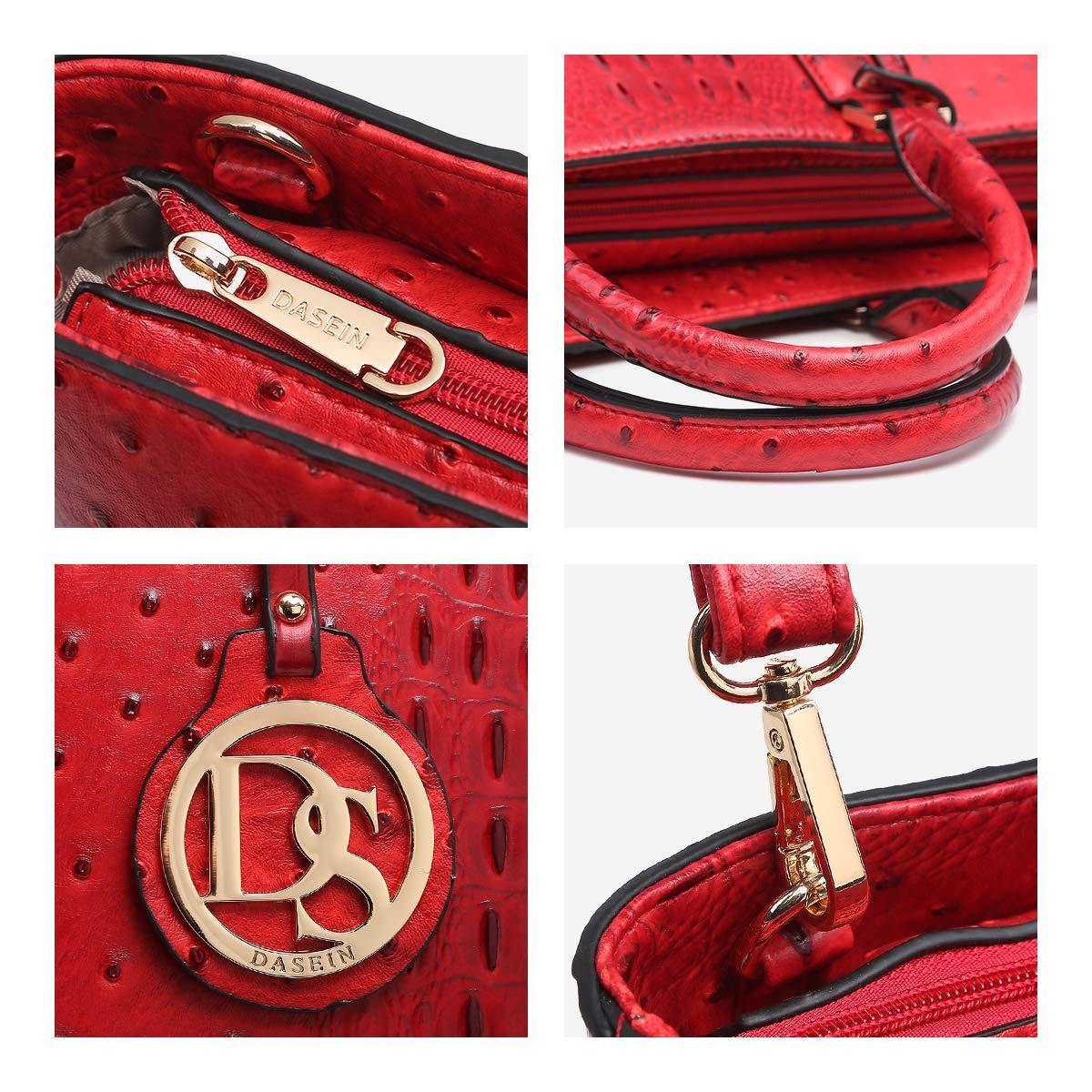 Fashion Embossed Pattern Tote with Matching Wallet - Dasein Bags