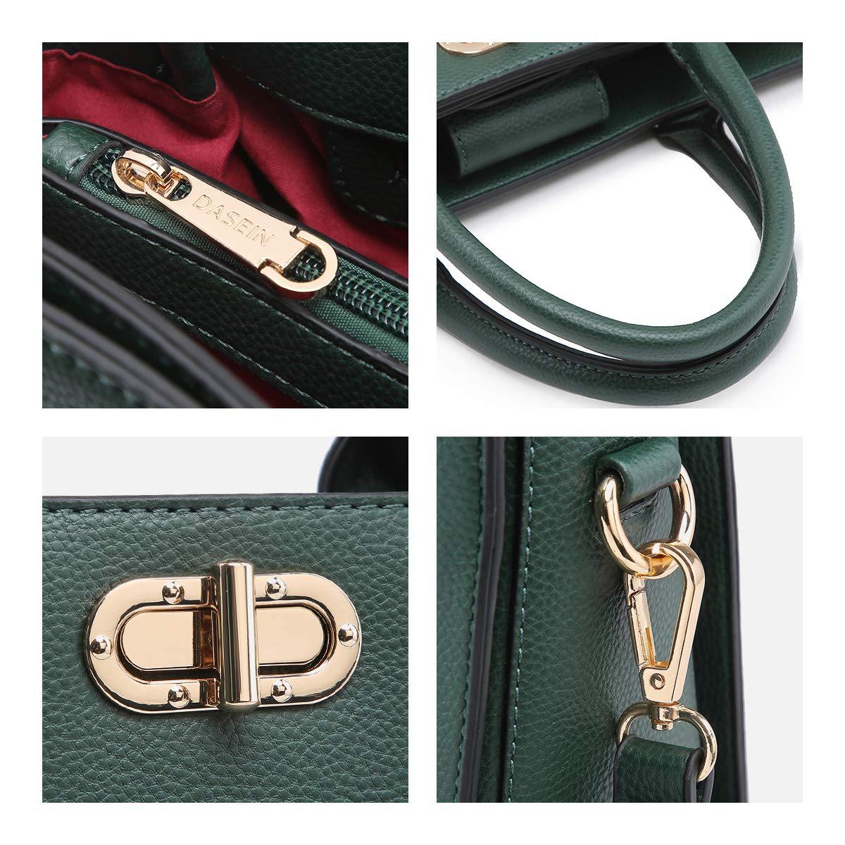 Twist Lock Handbag with Matching Wristlet - Dasein Bags