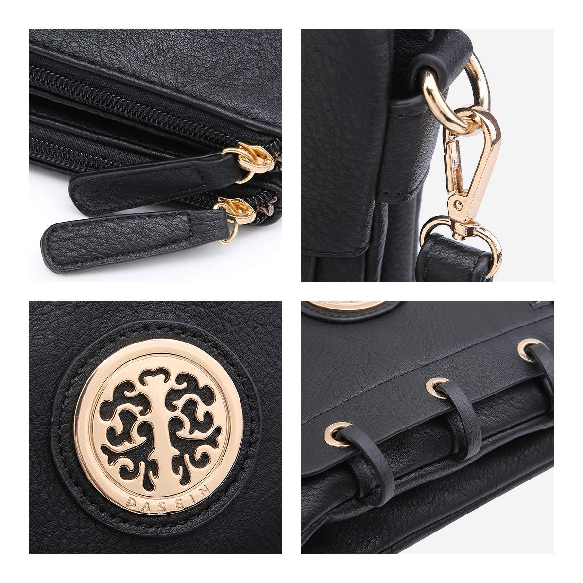 Small Size Emblem Retro Designer Crossbody Messenger Bag l Dasein - Dasein Bags