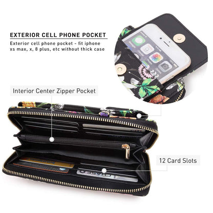 Fashion Small Size Cellphone Wristlet Crossbody Bag - Dasein Bags