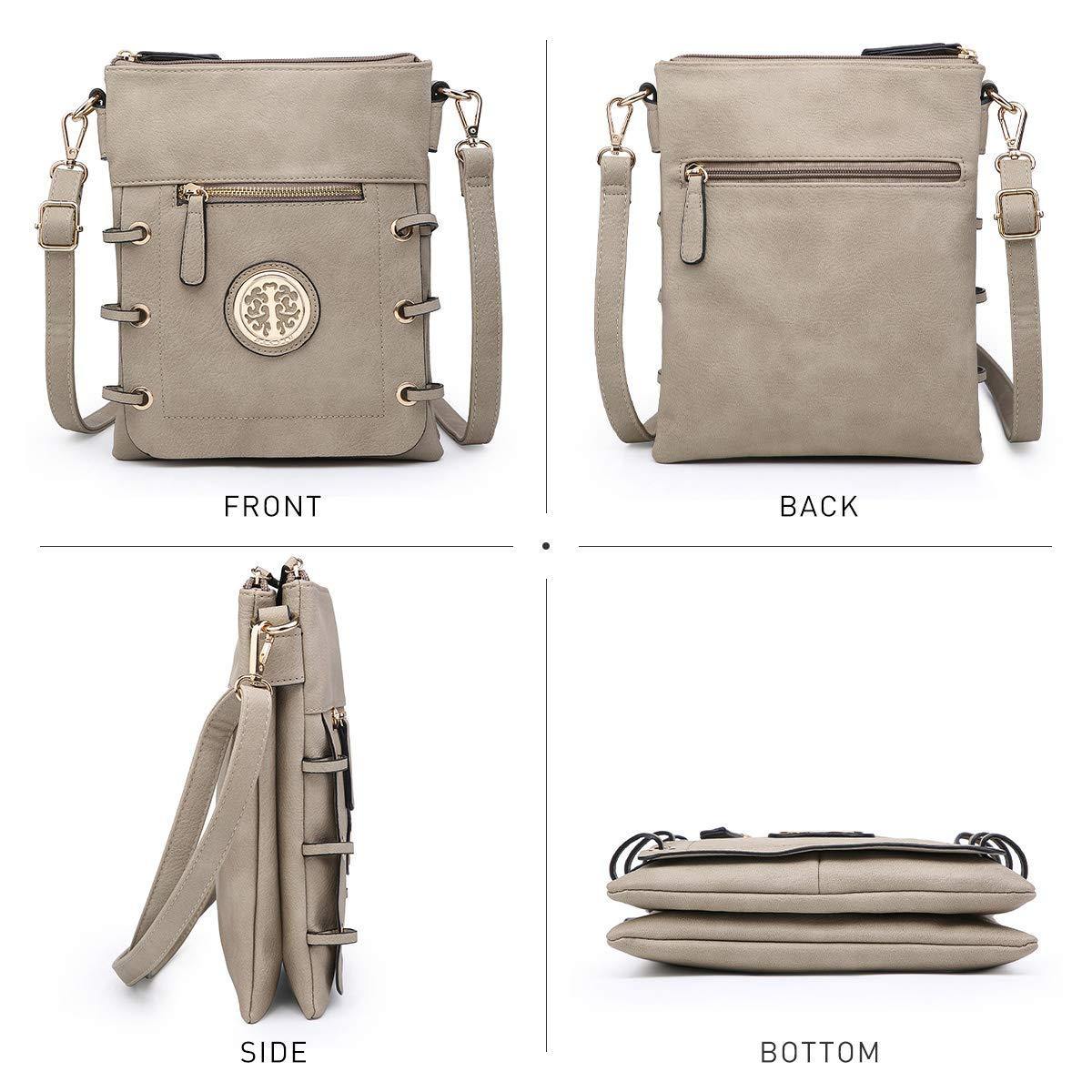 Small Size Emblem Retro Designer Crossbody Messenger Bag l Dasein - Dasein Bags