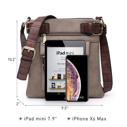 Leather Messenger Crossbody Bag - Dasein Bags