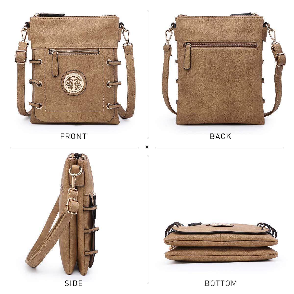 Small Size Emblem Retro Designer Crossbody Messenger Bag l Dasein - Dasein Bags