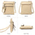 Lightweight Functional Multi Pocket Vegan Leather Shoulder Crossbody Bag l Dasein - Dasein Bags