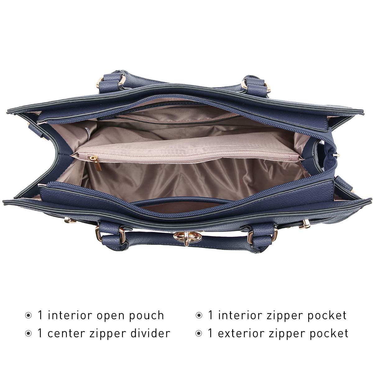 Classic Padlock Handbag with Matching Wallet - Dasein Bags