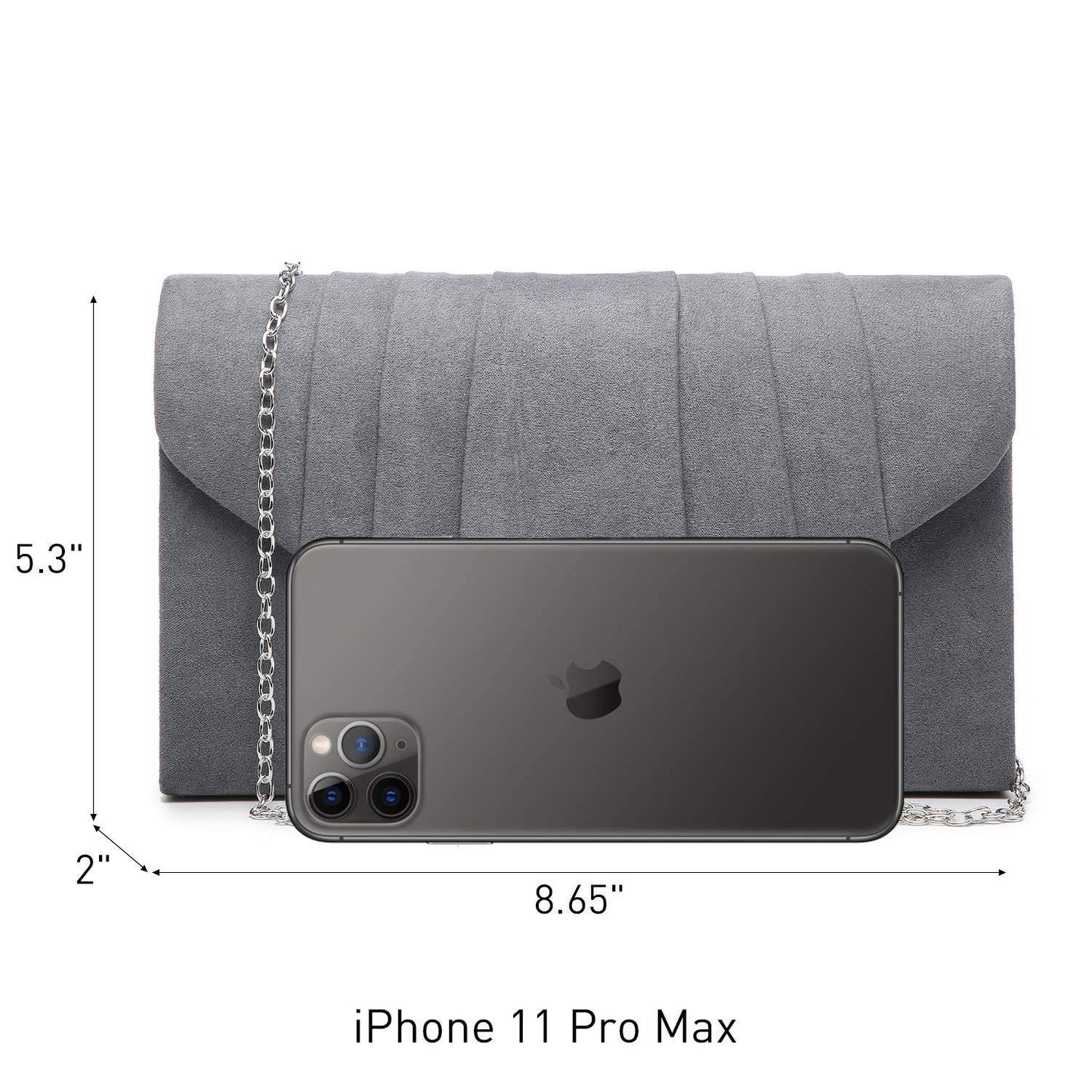 Dasein Women's Evening Bag Pleated Envelope Clutch l Dasein - Dasein Bags