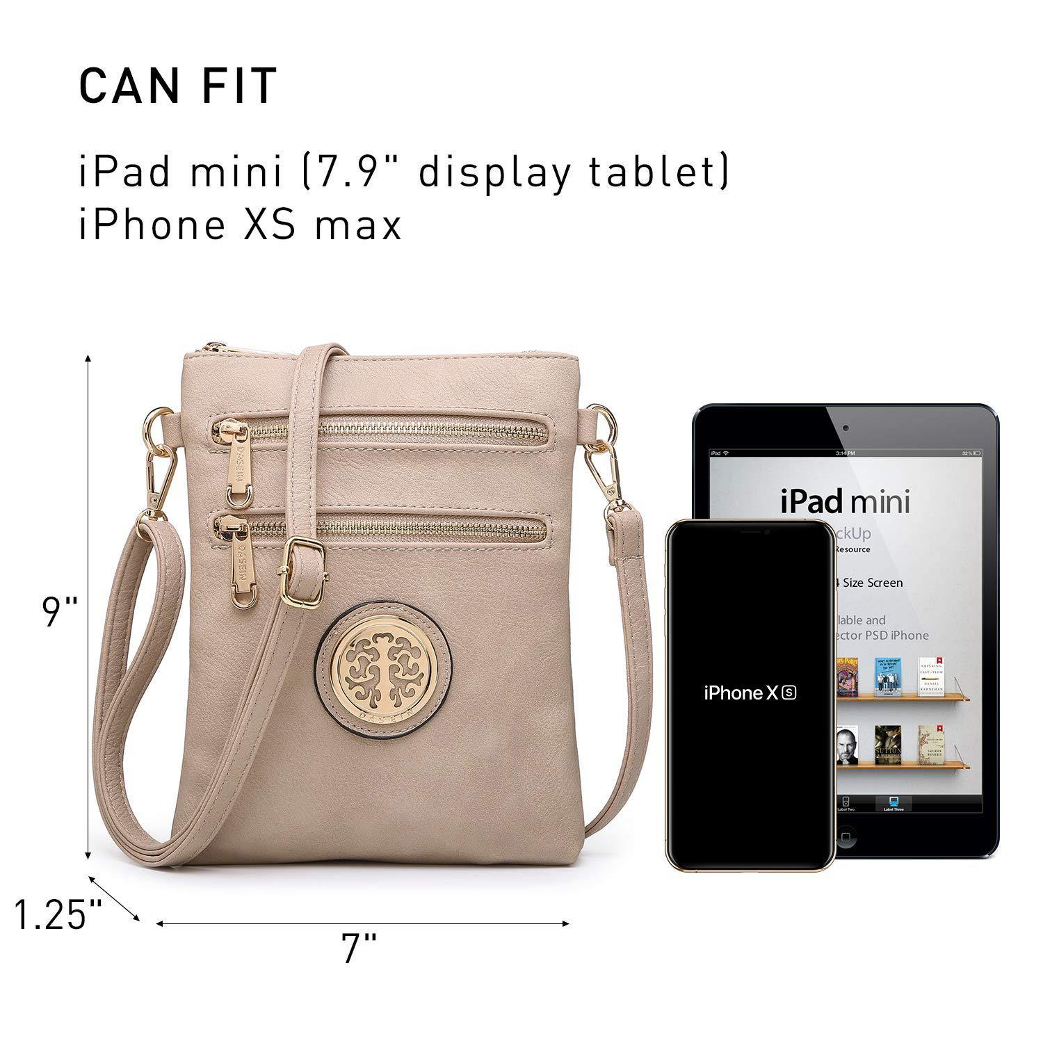Women PU Leather Lightweight Crossbody Bag with Multi Pockets l Dasein - Dasein Bags