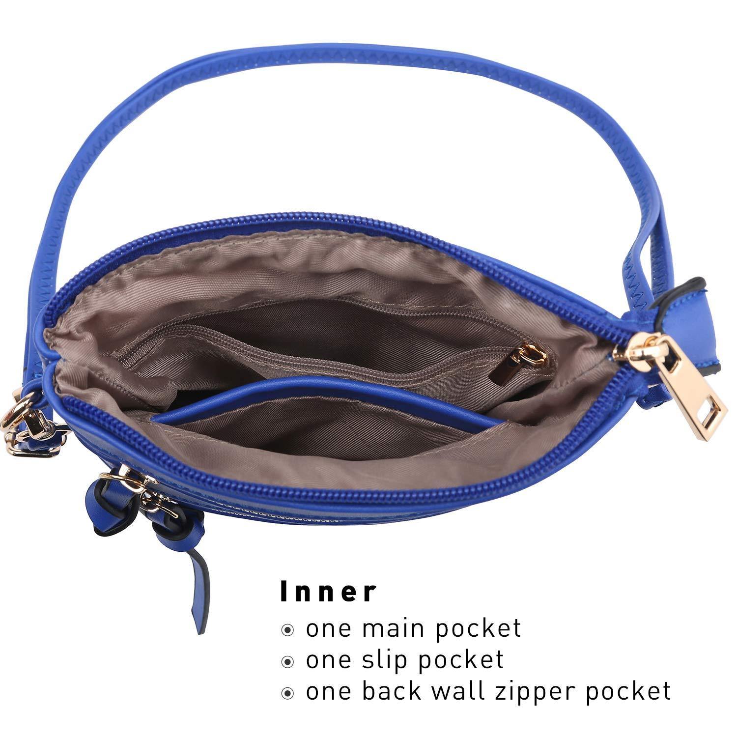 Lightweight Functional Multi Pocket Vegan Leather Shoulder Crossbody Bag l Dasein - Dasein Bags