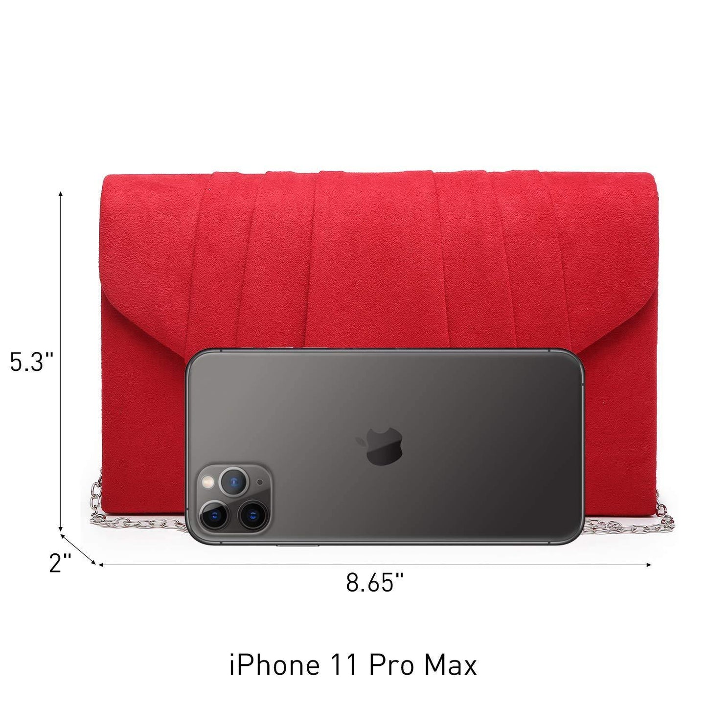 Dasein Women's Evening Bag Pleated Envelope Clutch l Dasein - Dasein Bags