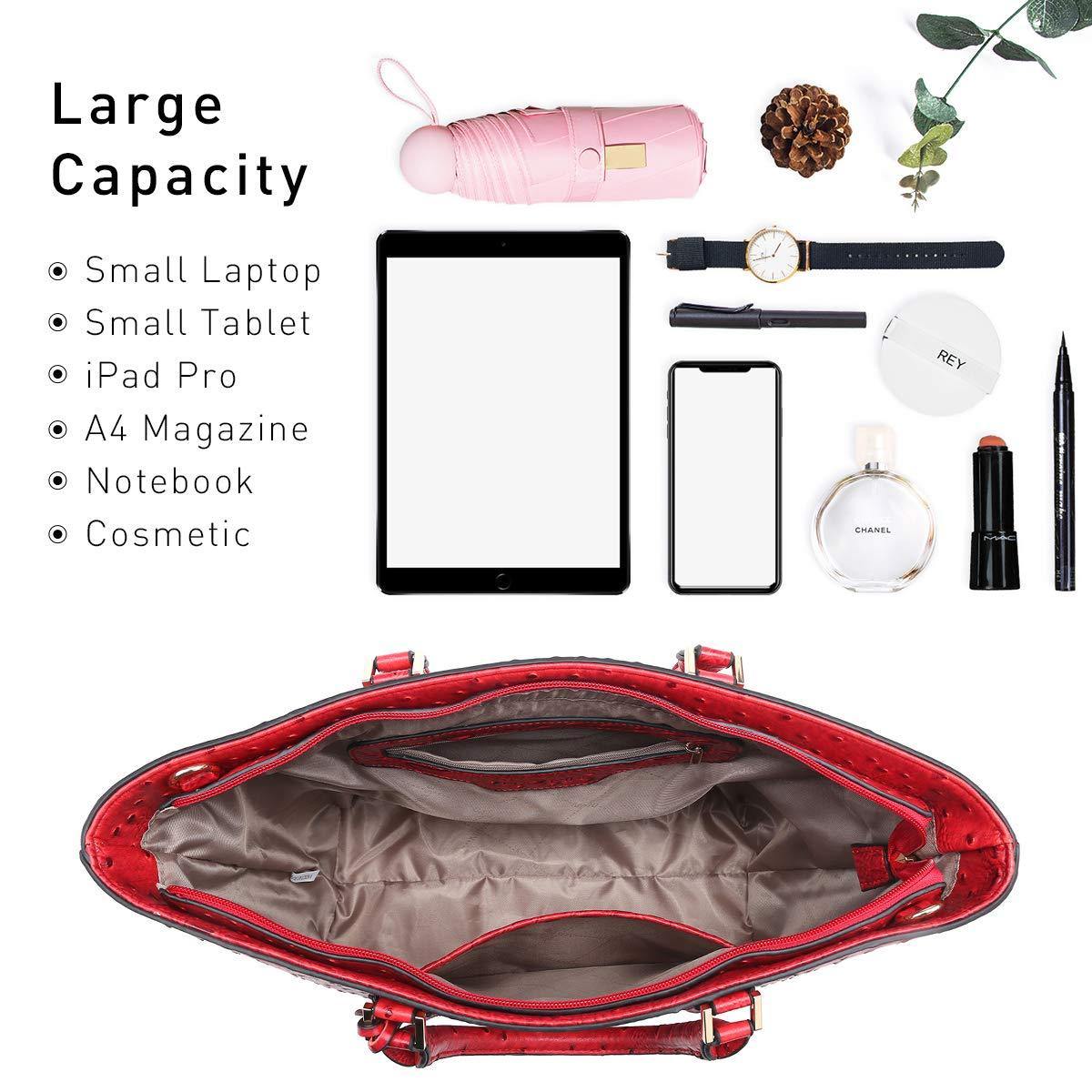 Fashion Embossed Pattern Tote with Matching Wallet - Dasein Bags