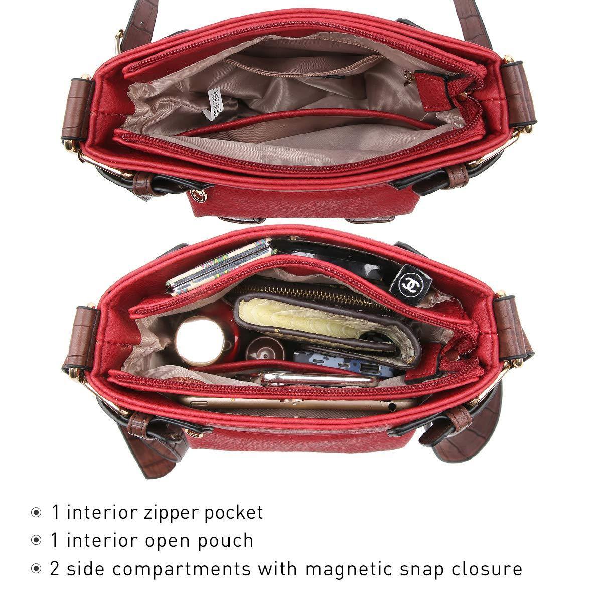 Leather Messenger Crossbody Bag - Dasein Bags