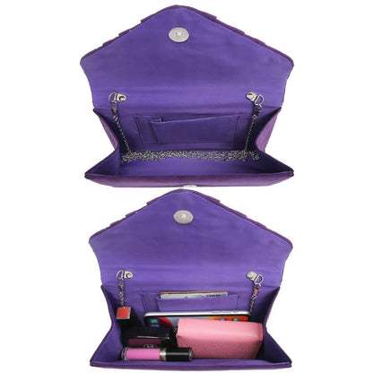 Dasein Women's Evening Bag Pleated Envelope Clutch l Dasein - Dasein Bags