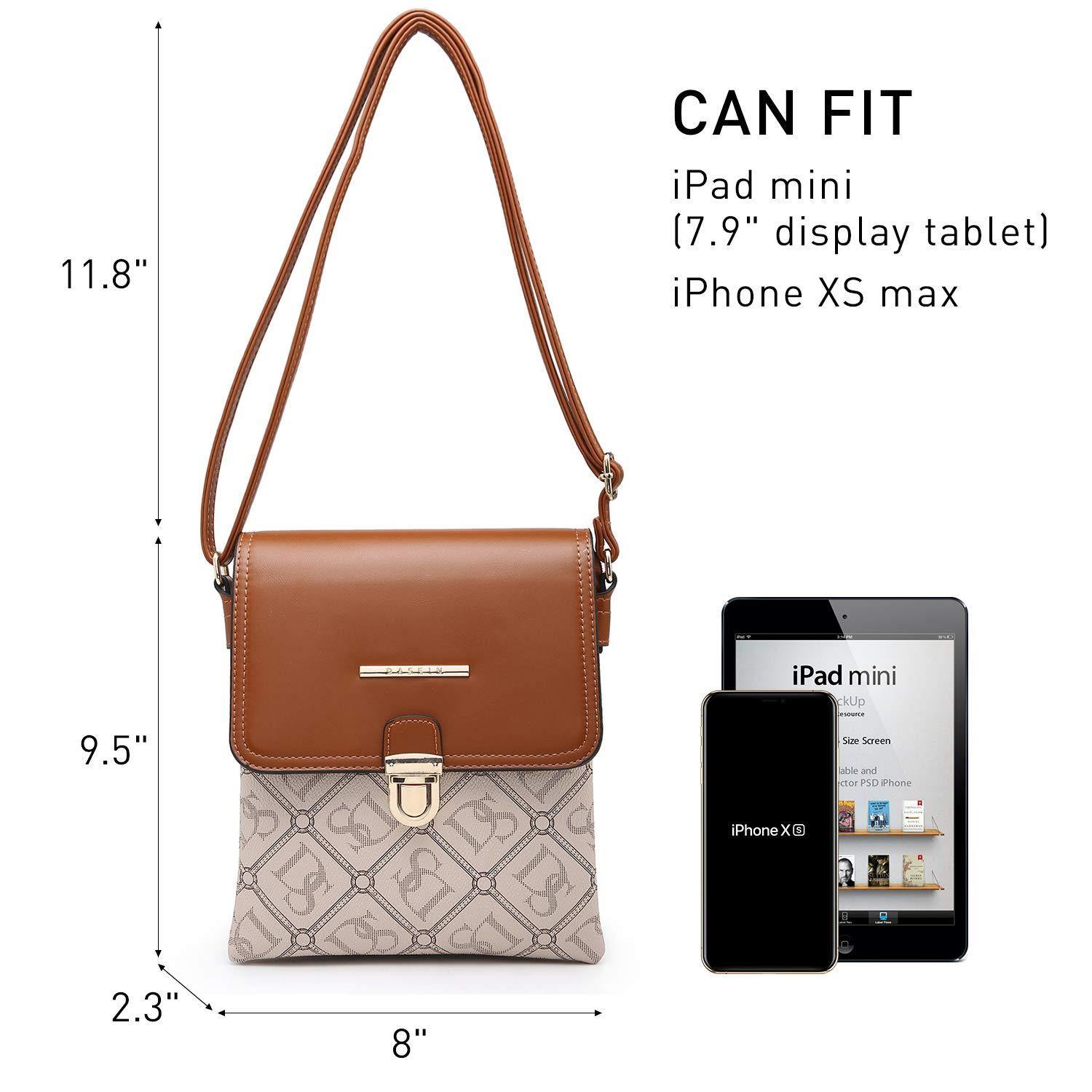 Fashion Monogram Flap Crossbody Bag - Dasein Bags