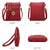 Women PU Leather Lightweight Crossbody Bag with Multi Pockets l Dasein - Dasein Bags