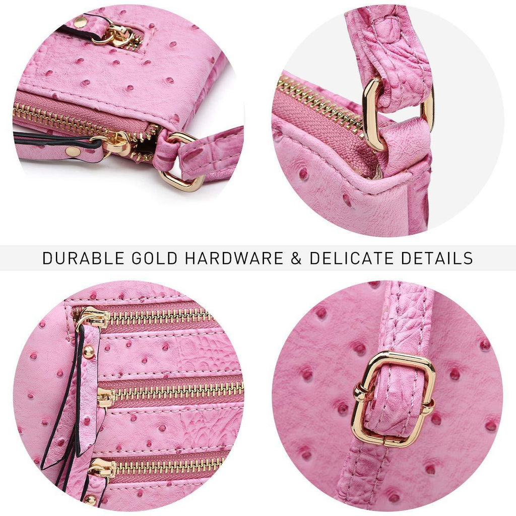 Women Lightweight Functional Multi Pocket Crossbody Bag l Dasein - Dasein Bags