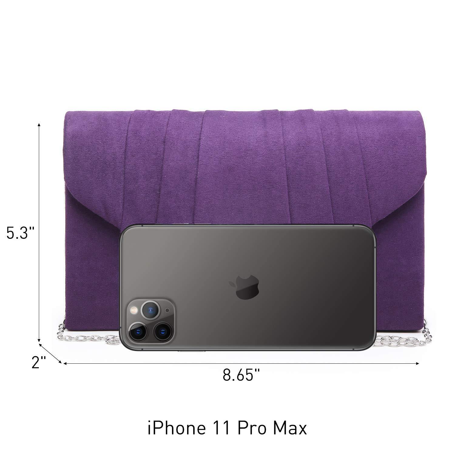 Dasein Women's Evening Bag Pleated Envelope Clutch l Dasein - Dasein Bags