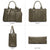 Studded 3-in-1 Top Handle Tote Handbag l Dasein - Dasein Bags