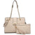 Women Fashion Chain Fashion Belt lock Tote Bags With Matching Clutch Dasein - Dasein Bags