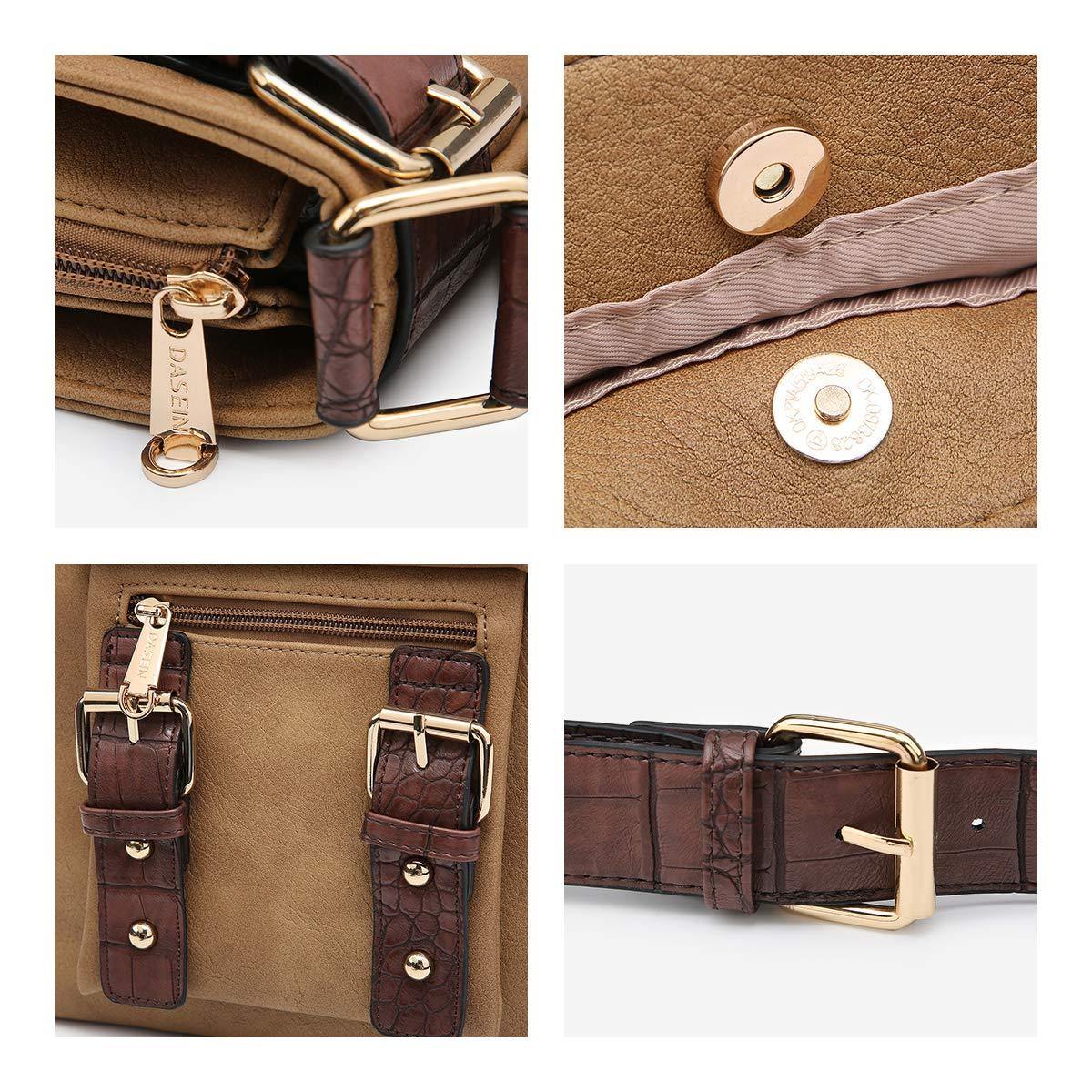 Leather Messenger Crossbody Bag - Dasein Bags