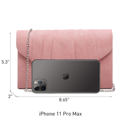 Dasein Women's Evening Bag Pleated Envelope Clutch l Dasein - Dasein Bags