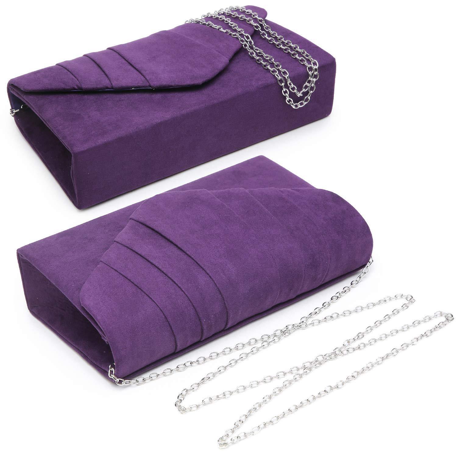 Dasein Women's Evening Bag Pleated Envelope Clutch l Dasein - Dasein Bags