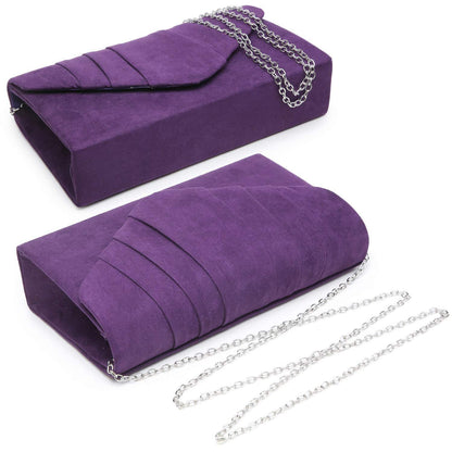 Dasein Women's Evening Bag Pleated Envelope Clutch l Dasein - Dasein Bags