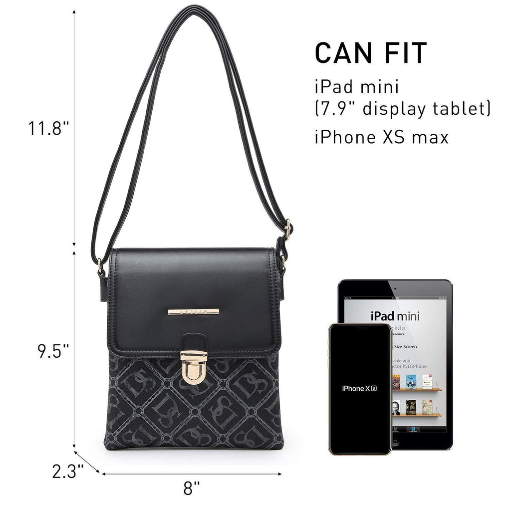 Fashion Monogram Flap Crossbody Bag - Dasein Bags