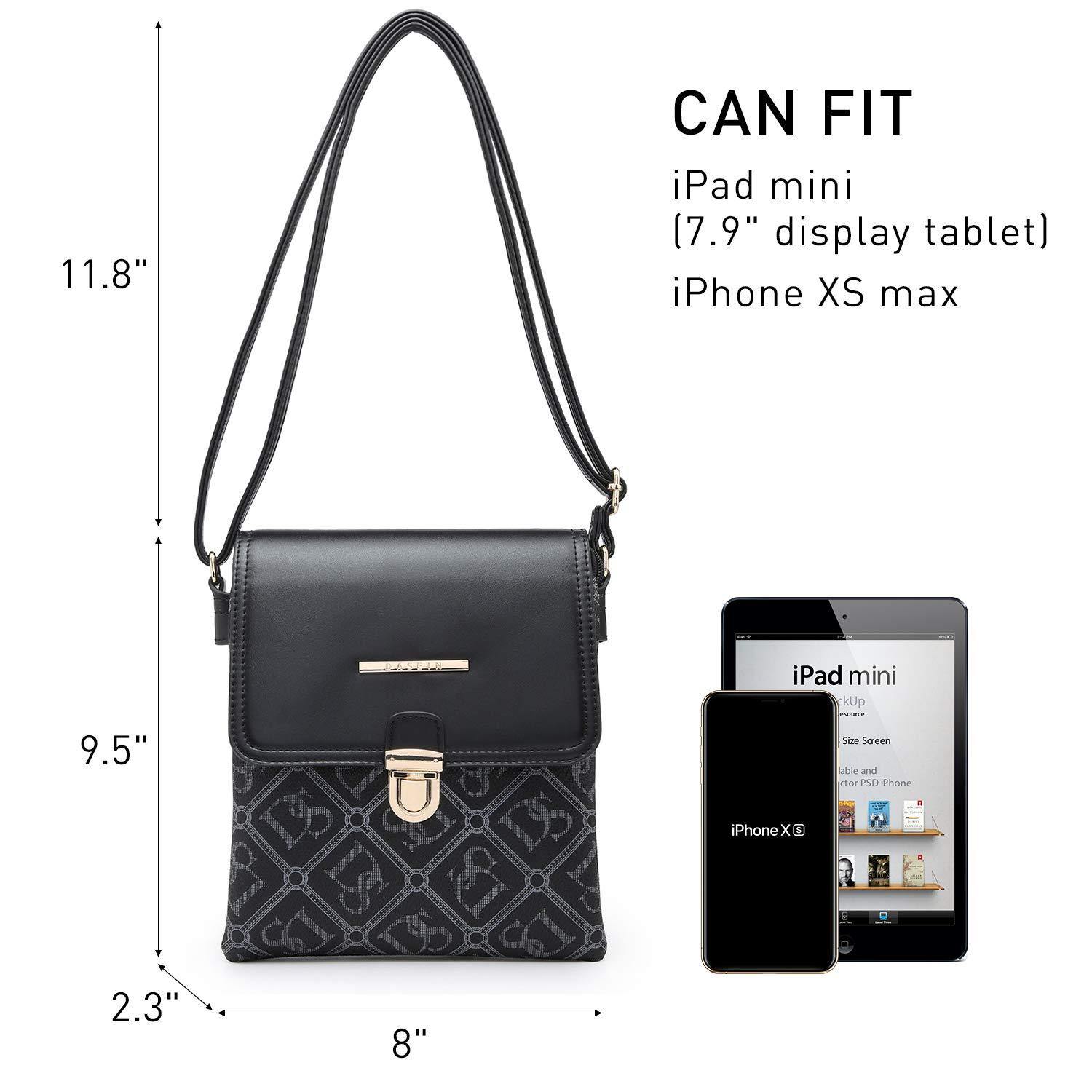 Fashion Monogram Flap Crossbody Bag - Dasein Bags