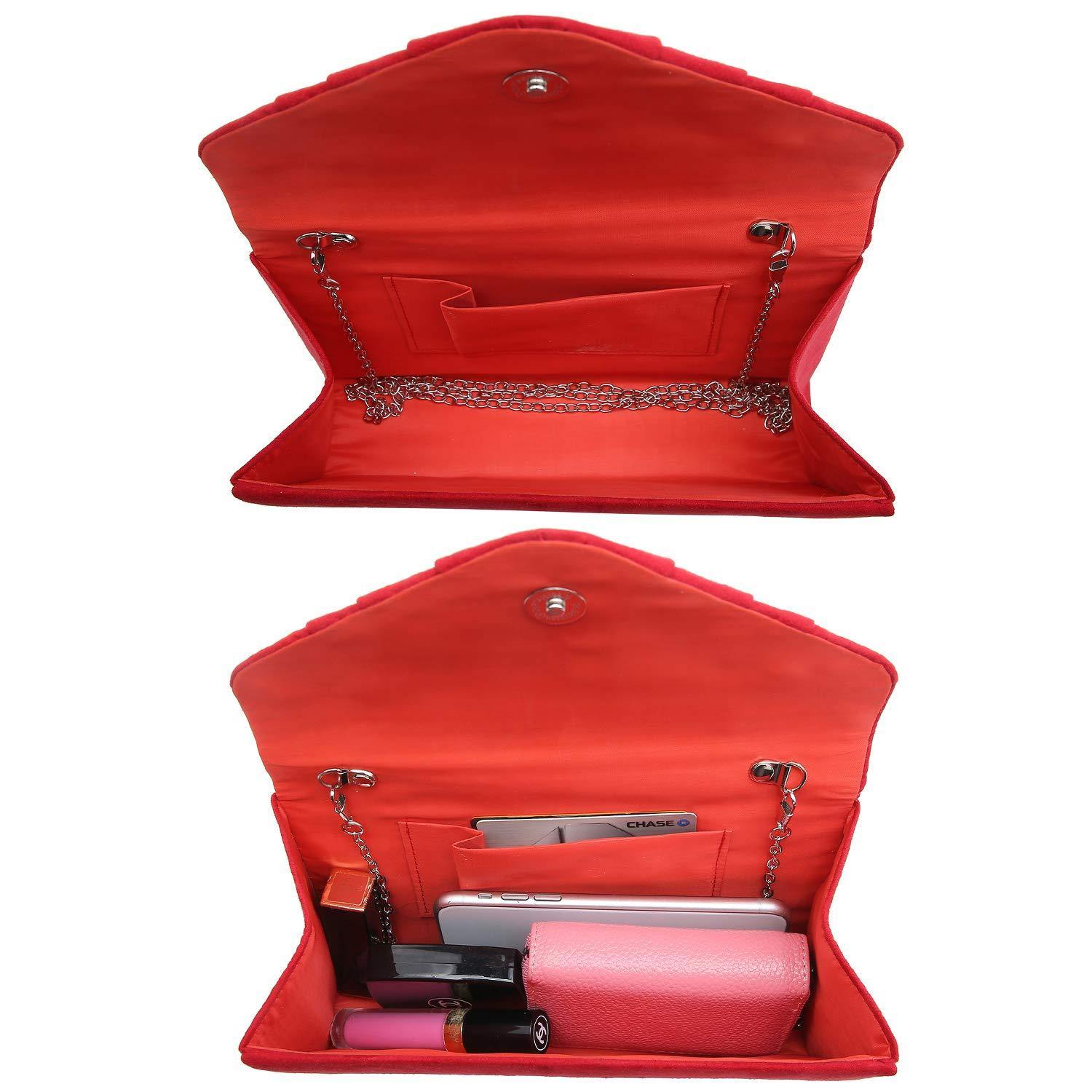 Dasein Women's Evening Bag Pleated Envelope Clutch l Dasein - Dasein Bags