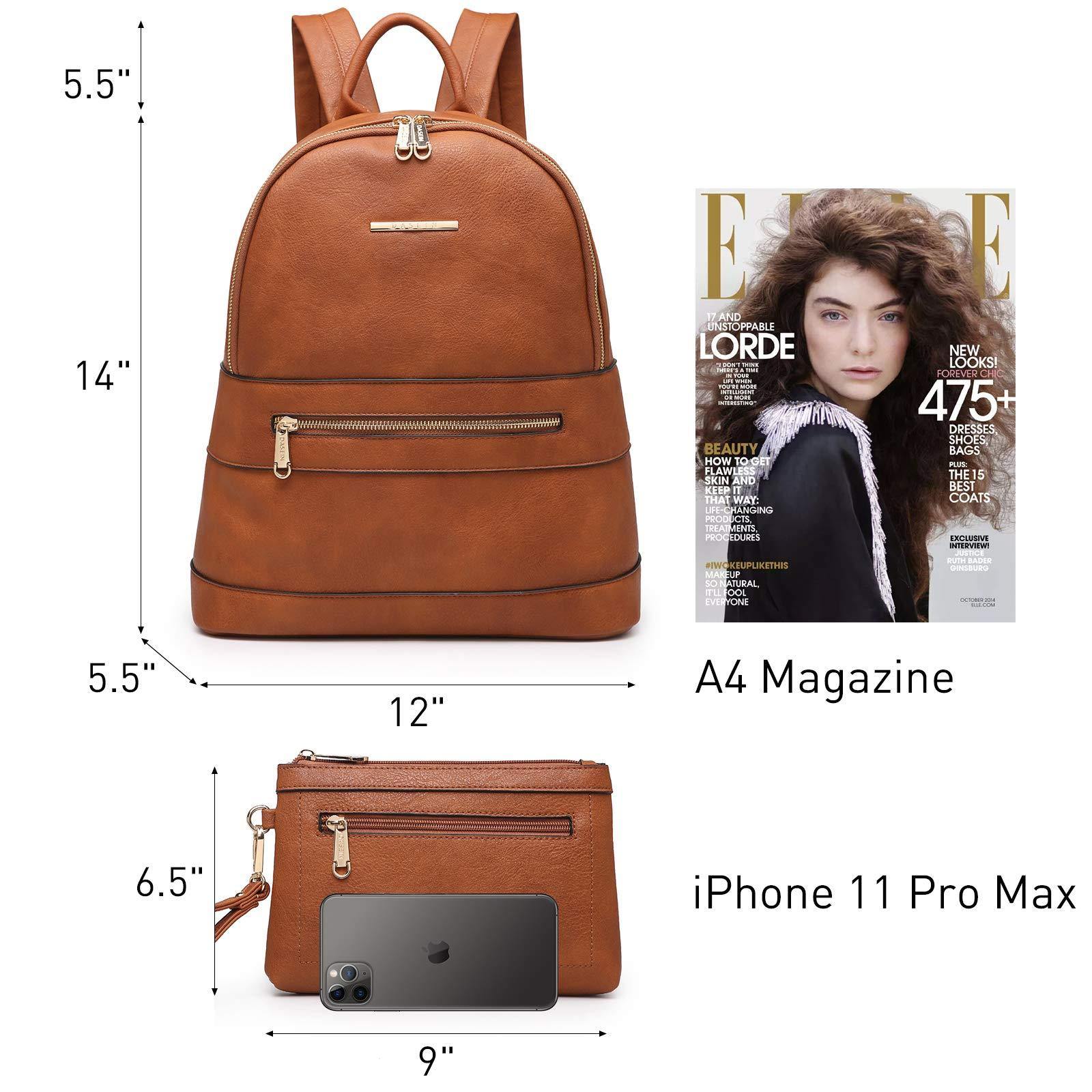 Fashion Casual Women Backpack with Matching Wristlet 2Pcs Set l Dasein - Dasein Bags