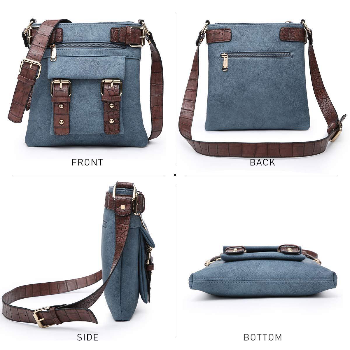Leather Messenger Crossbody Bag - Dasein Bags