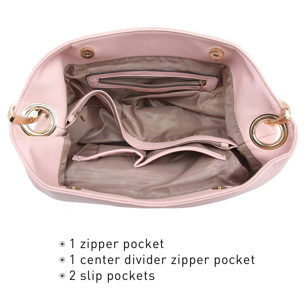 Large Corner Patched Hobo Bag - Dasein Bags