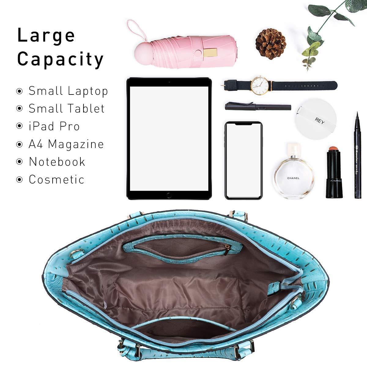 Fashion Embossed Pattern Tote with Matching Wallet - Dasein Bags