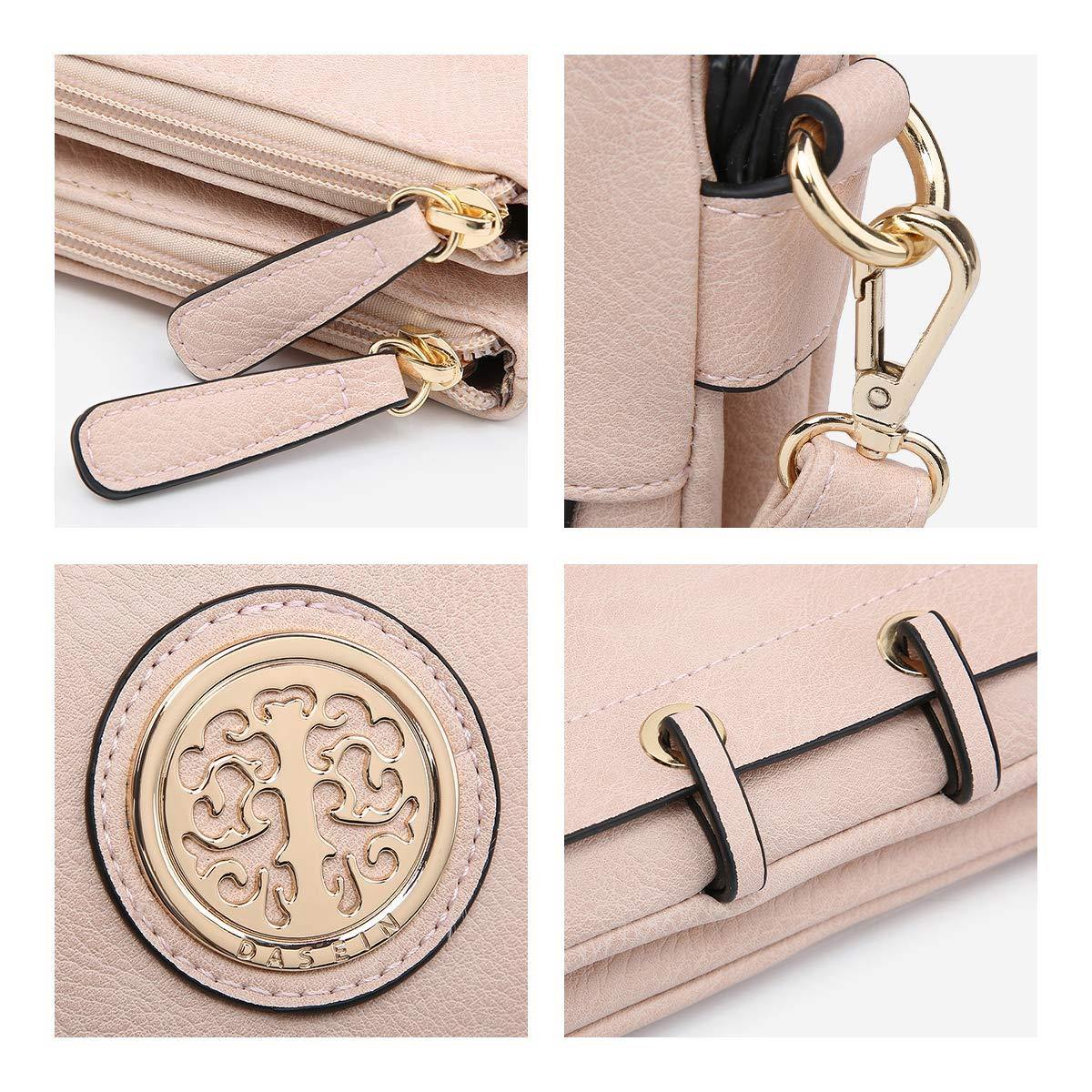 Small Size Emblem Retro Designer Crossbody Messenger Bag l Dasein - Dasein Bags