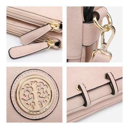 Small Size Emblem Retro Designer Crossbody Messenger Bag l Dasein - Dasein Bags