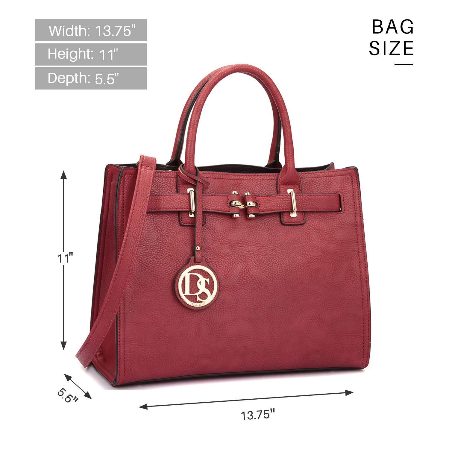 Women Satchel Purses Handbags Belted Top-handle Work Tote Shoulder l Dasein - Dasein Bags