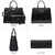 Fashion Pattern Embossed Handbag with Matching Wristlet l Dasein - Dasein Bags