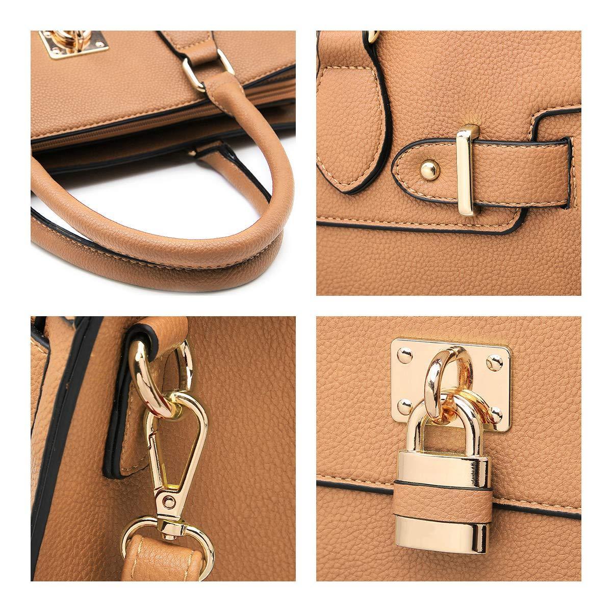 Classic Padlock Handbag with Matching Wallet - Dasein Bags