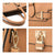 Classic Padlock Handbag with Matching Wallet - Dasein Bags