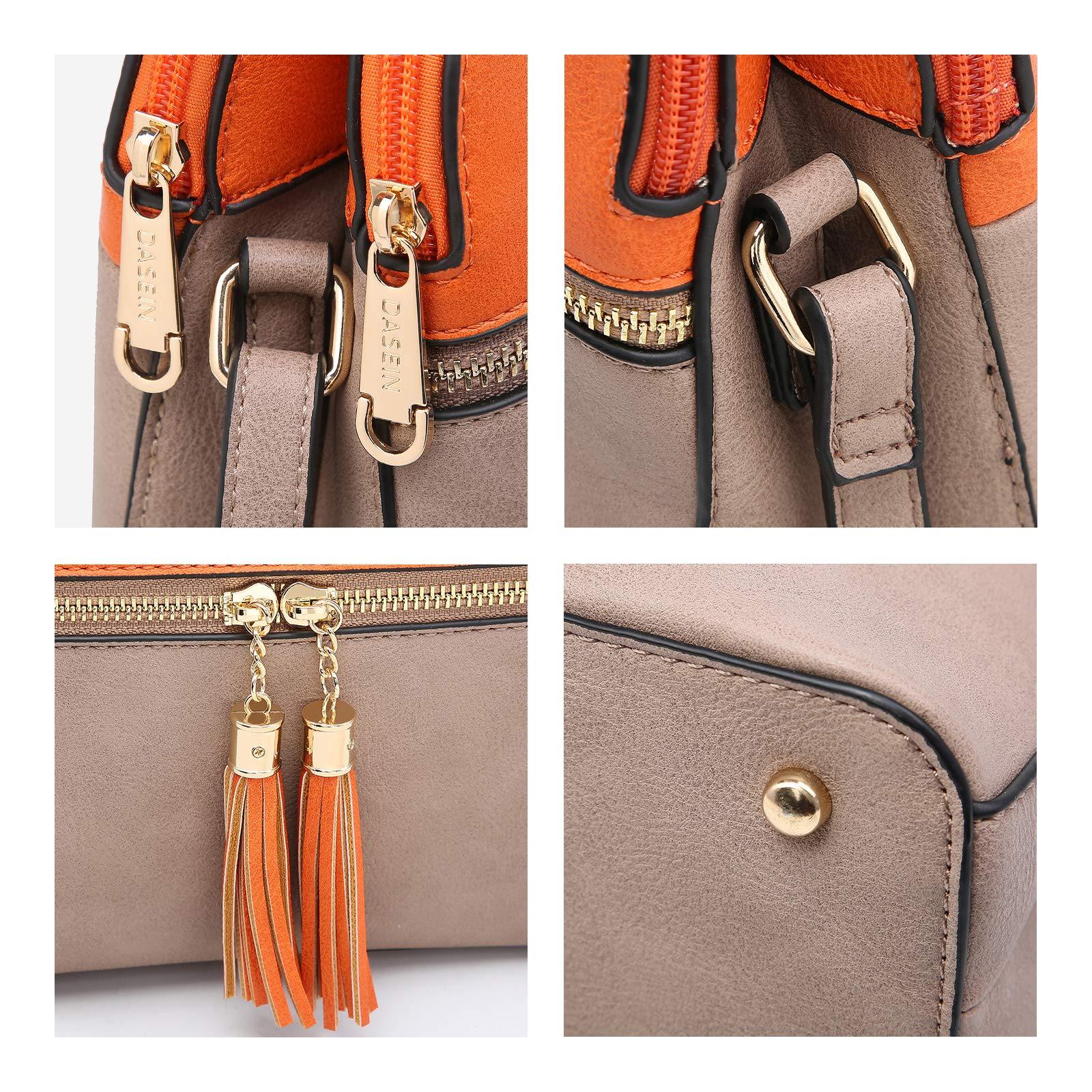 Two-Tone Tassel Crossbody Bag - Dasein Bags