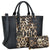 Fashion Stitching Color Large Tote Bag with Matching Wallet l Dasein - Dasein Bags