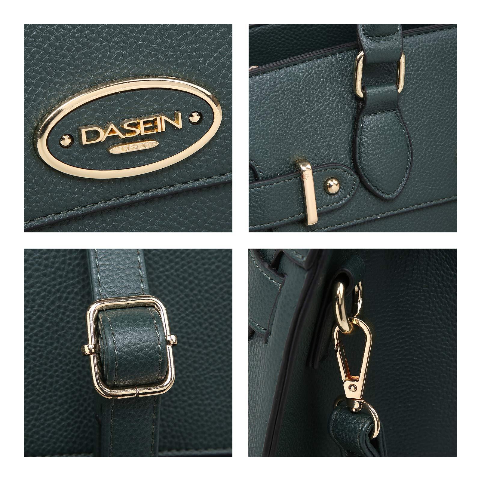 Ladies Shoulder Bag Top Handle Satchel Tote Work Bag with Matching Clutch l Dasein - Dasein Bags