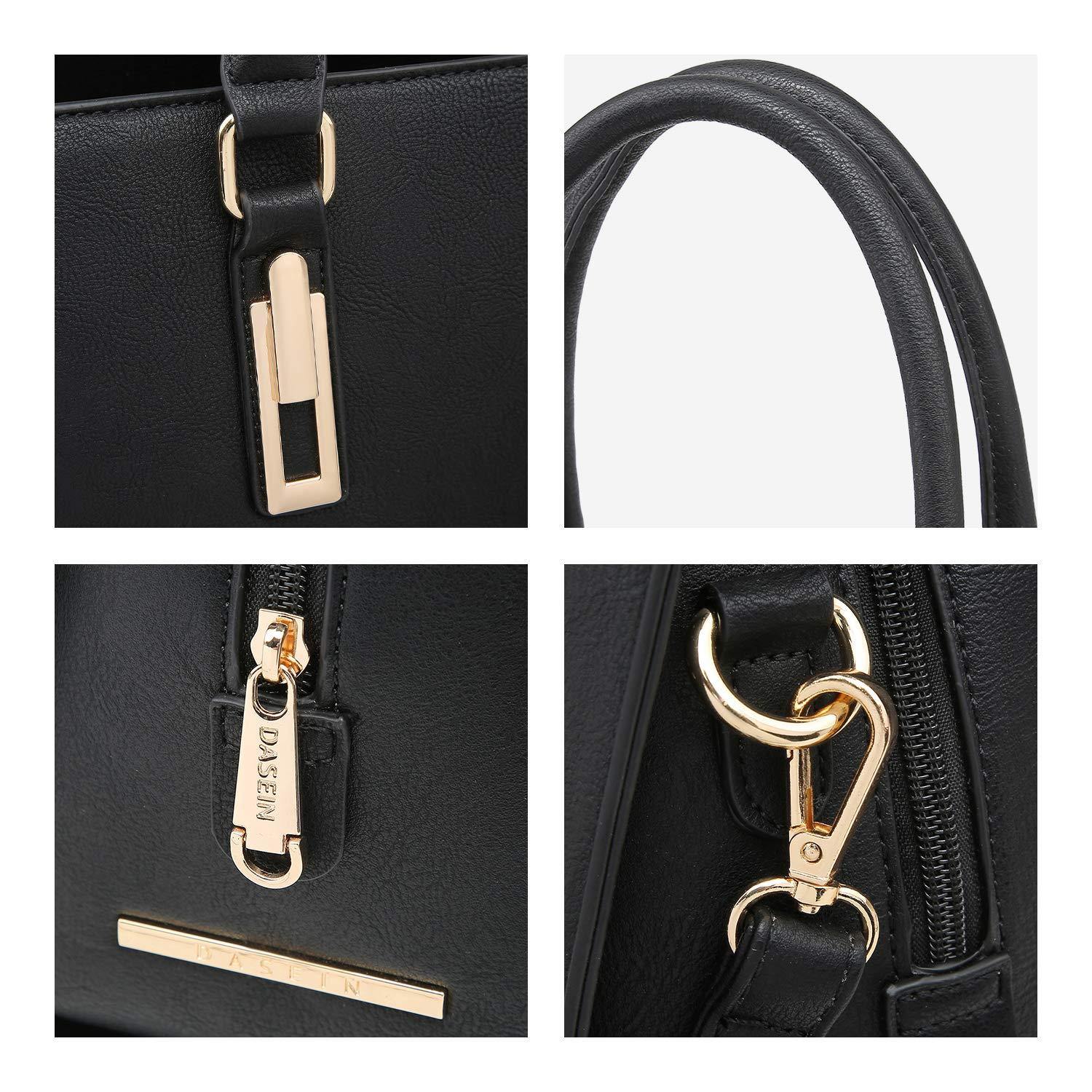 Top Handle Handbag with Matching Wristlet - Dasein Bags