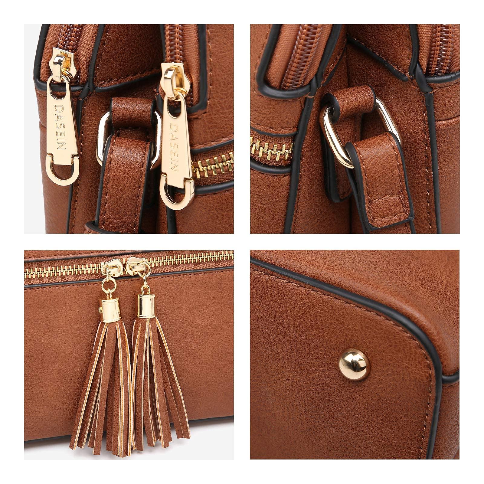 Tassel Front Zipper Crossbody Bag - Dasein Bags